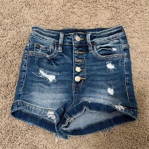Flying Monkey Blue Distressed Jean Shorts
